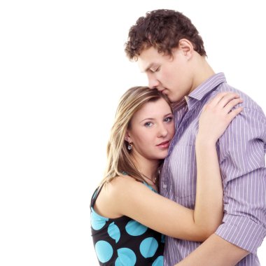 Romantik Çift kucaklayan