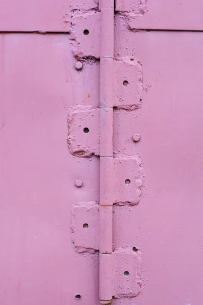 Hinges of metal door — Stock Photo, Image