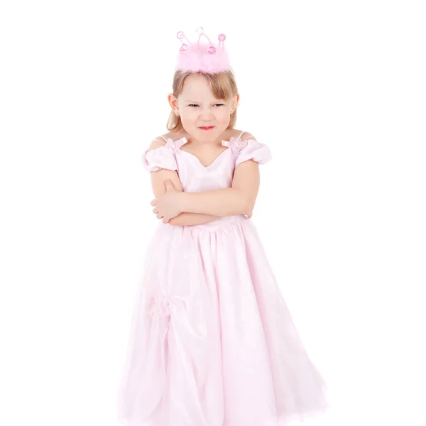 Sweet emotional little princess — Stock Photo, Image