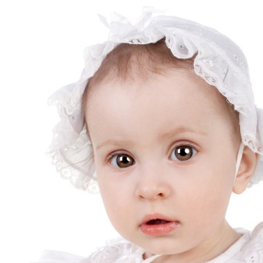 Sevimli tatlı küçük kız bebek