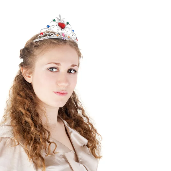 Young girl in diadem — Stock Photo, Image