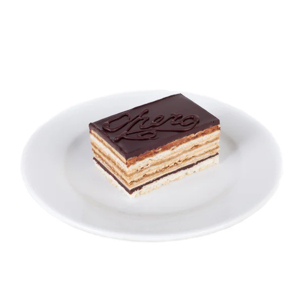 Pastel de galletas multicapa de chocolate —  Fotos de Stock