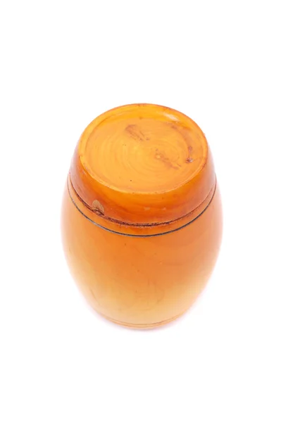 Wooden barrel of honey — Stock Photo, Image
