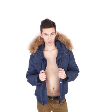 kürk ceket giyen moda