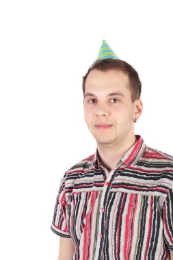 iş adamı doğum günü şapkalı