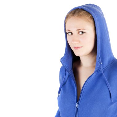 Sweatshirt içinde güzel kız