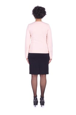 Güzel kız kostüm gösteren