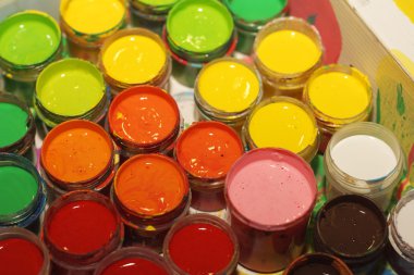 parlak renkler Akrilik boyalar