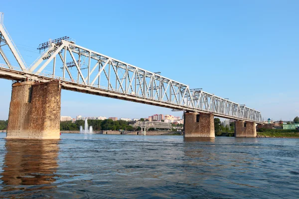 Big railway bridge — Stock Photo, Image