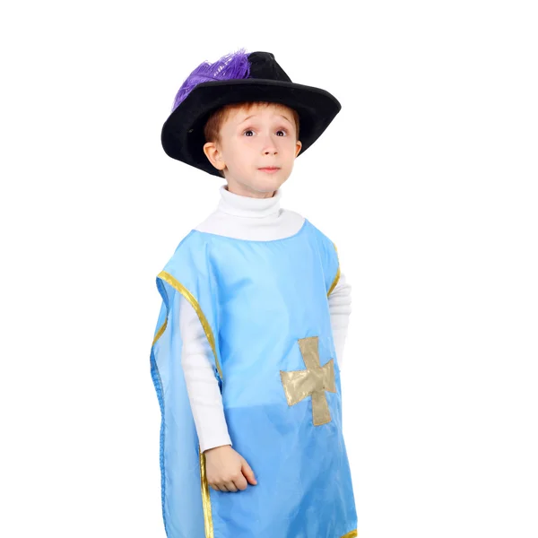 Boy in musketeer costume — Stock Photo, Image