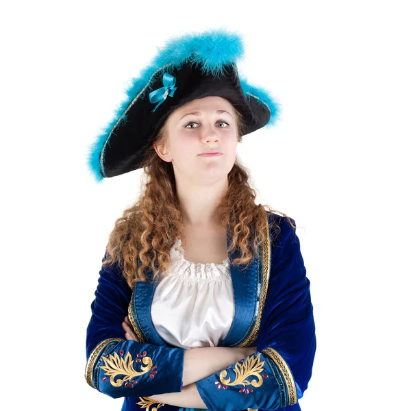 Jonge vrouwelijke piraat — Stockfoto
