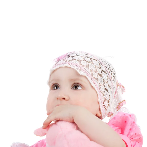 Bonito doce pequeno bebê menina — Fotografia de Stock