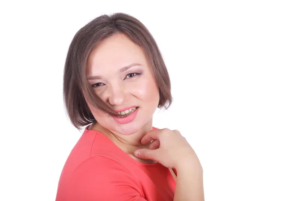 Pretty cute young emotional woman — Stock Photo, Image