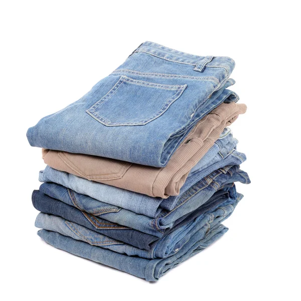 Several jeans closeup — Stock Photo, Image
