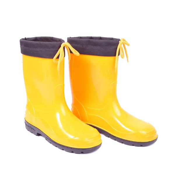 Yellow rubber shoes Stock Photo by ©lanych 73550049