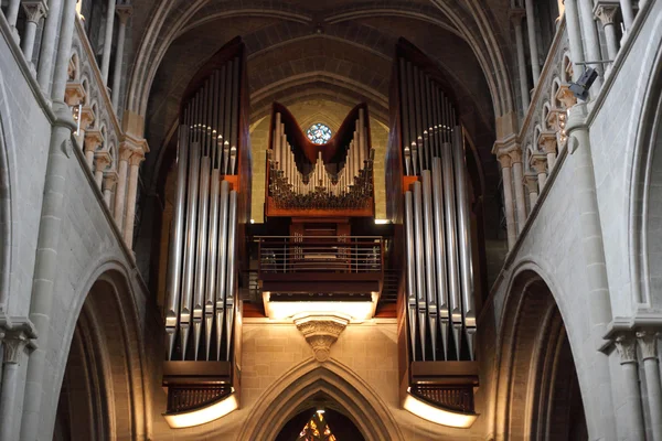 Cathedral big pipe organ — Stock Photo, Image