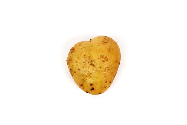 Potato tuber with heart form — Stock Photo, Image
