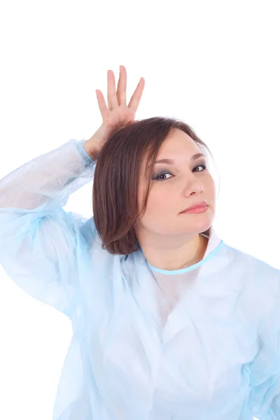 Pretty young woman in medical uniform — Stock Photo, Image