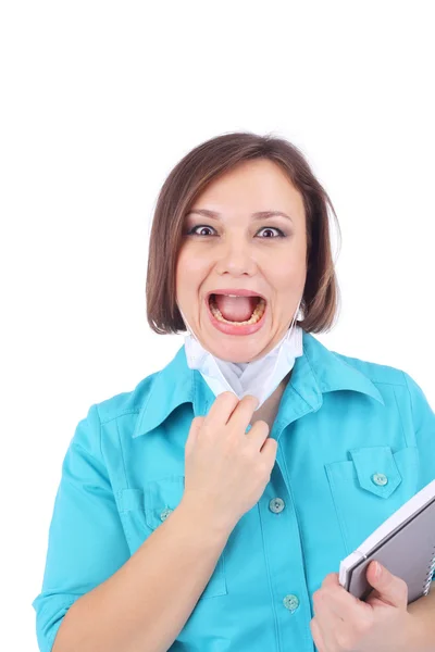 Pretty young female doctor — Stock Photo, Image