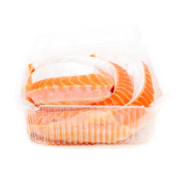 Bright orange yummy trout — Stock Photo, Image
