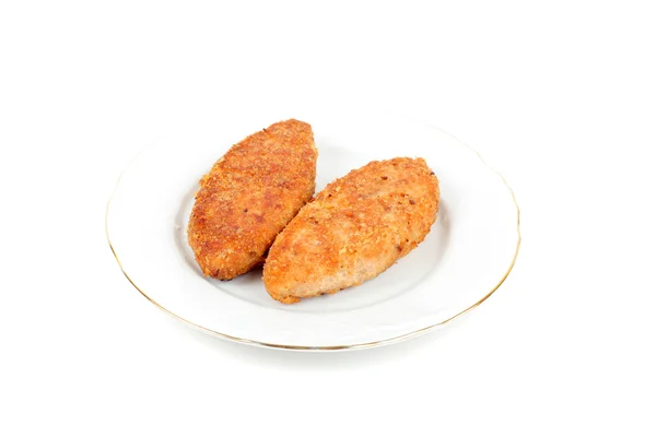 Fish cakes on white — Stock Photo, Image