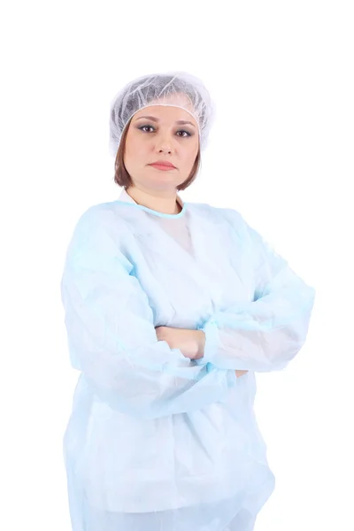 Mulher bonita em uniforme médico — Fotografia de Stock