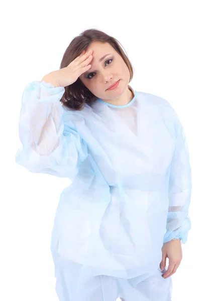 Jovem mulher em uniforme médico — Fotografia de Stock