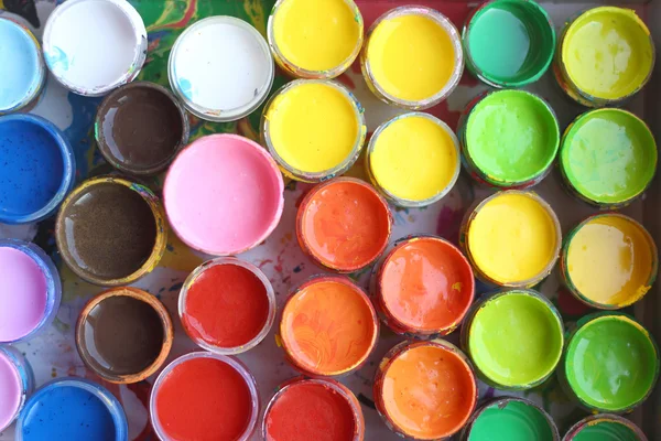 Malířské barvy ve zkumavkách — Stock fotografie