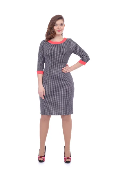 Kvinnan bär office dress — Stockfoto
