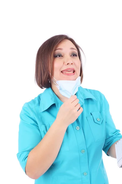 Bella giovane medico femminile — Foto Stock