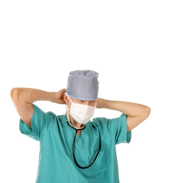 Manliga läkare med medicinska mask — Stockfoto