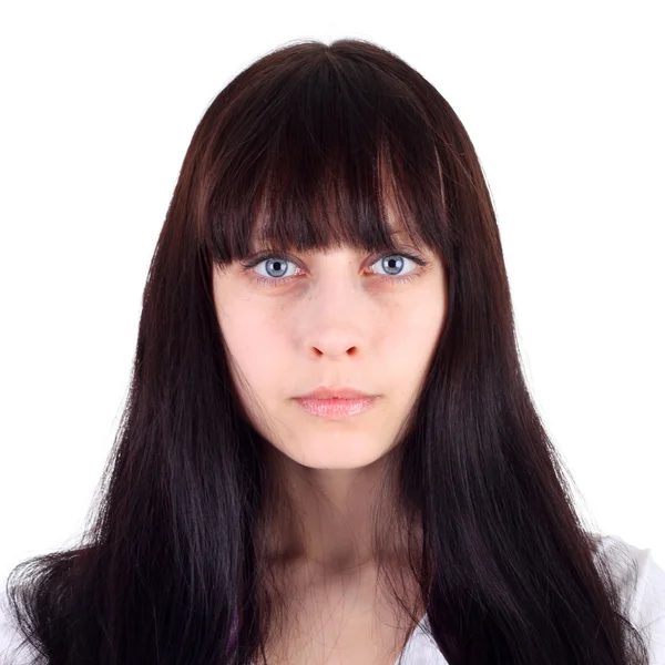 Young beautiful brunette girl — Stock Photo, Image