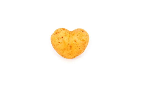 Potato knöl i hjärtat form — Stockfoto