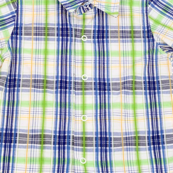 child checked shirt