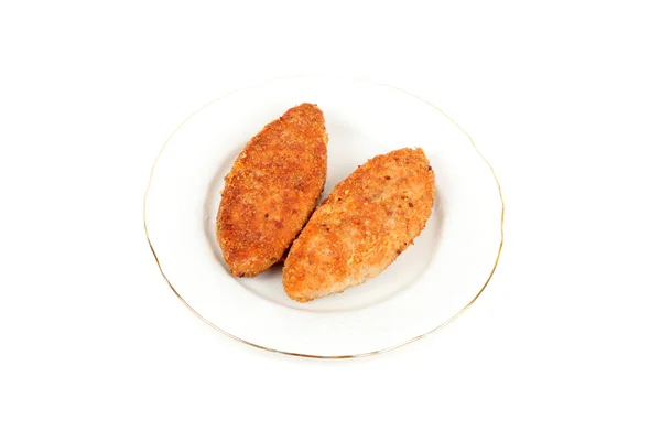 Fish cakes on white — Stock Photo, Image