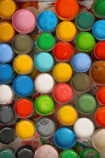 Paint colors in tubes — Stock Photo, Image