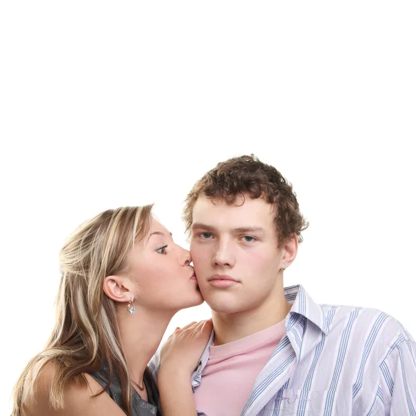 Young beautiful loving couple — Stock Photo, Image