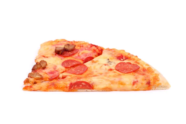 Tranches de pizza isolées — Photo