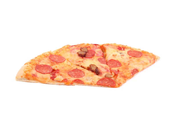 Dilim pizza izole — Stok fotoğraf