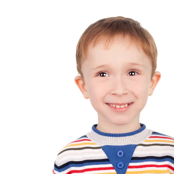 Красивий усміхнений маленький хлопчик — стокове фото