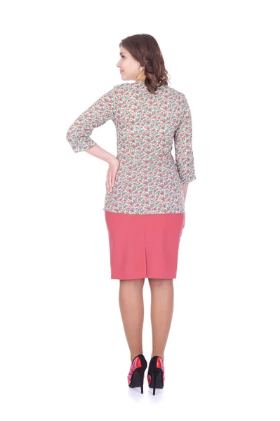 Meisje dragen blouse en rok — Stockfoto