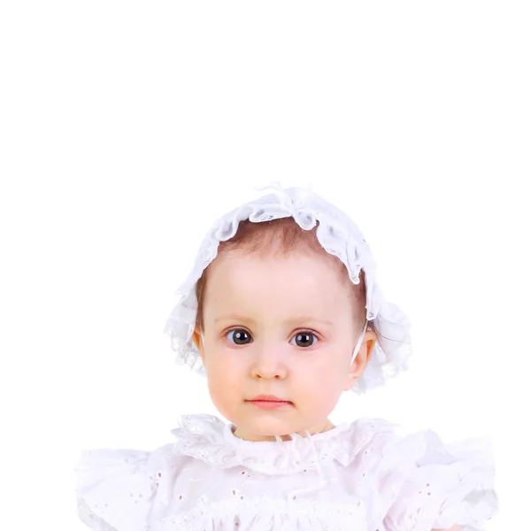 Bonito sorrindo pequena menina — Fotografia de Stock