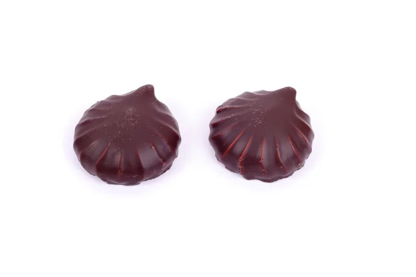 Marshmallow glaserade med choklad — Stockfoto