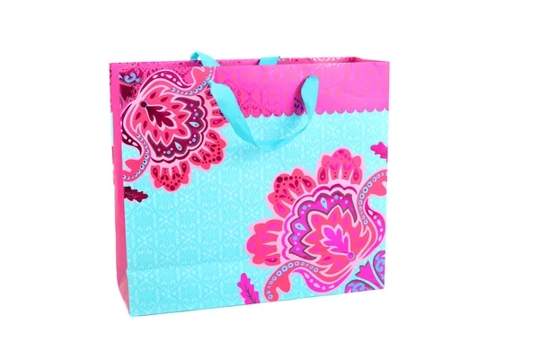 Pink and blue gift parcel — Stock Photo, Image