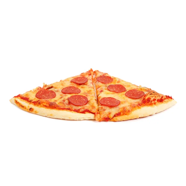 Slices of pizza isolated — Stock Photo, Image