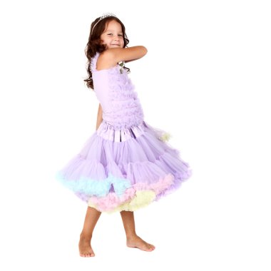 Festival elbiseli küçük kız