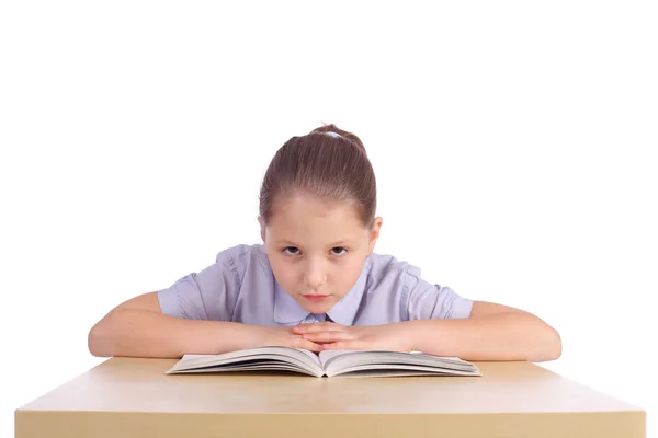 Meisje met het boek — Stockfoto