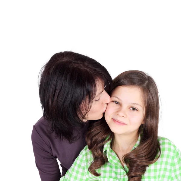 Mädchen mit ihrer Mutter — Stockfoto