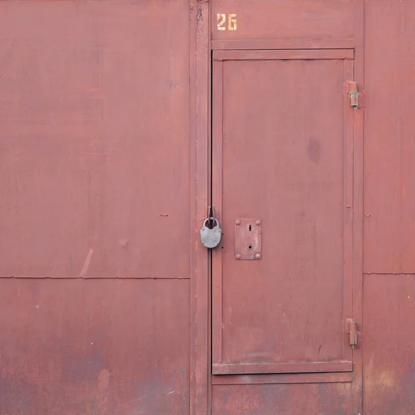 Garage gate closeup — Stockfoto