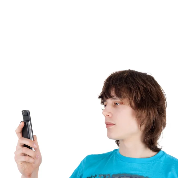 Homme avec le téléphone portable — Photo